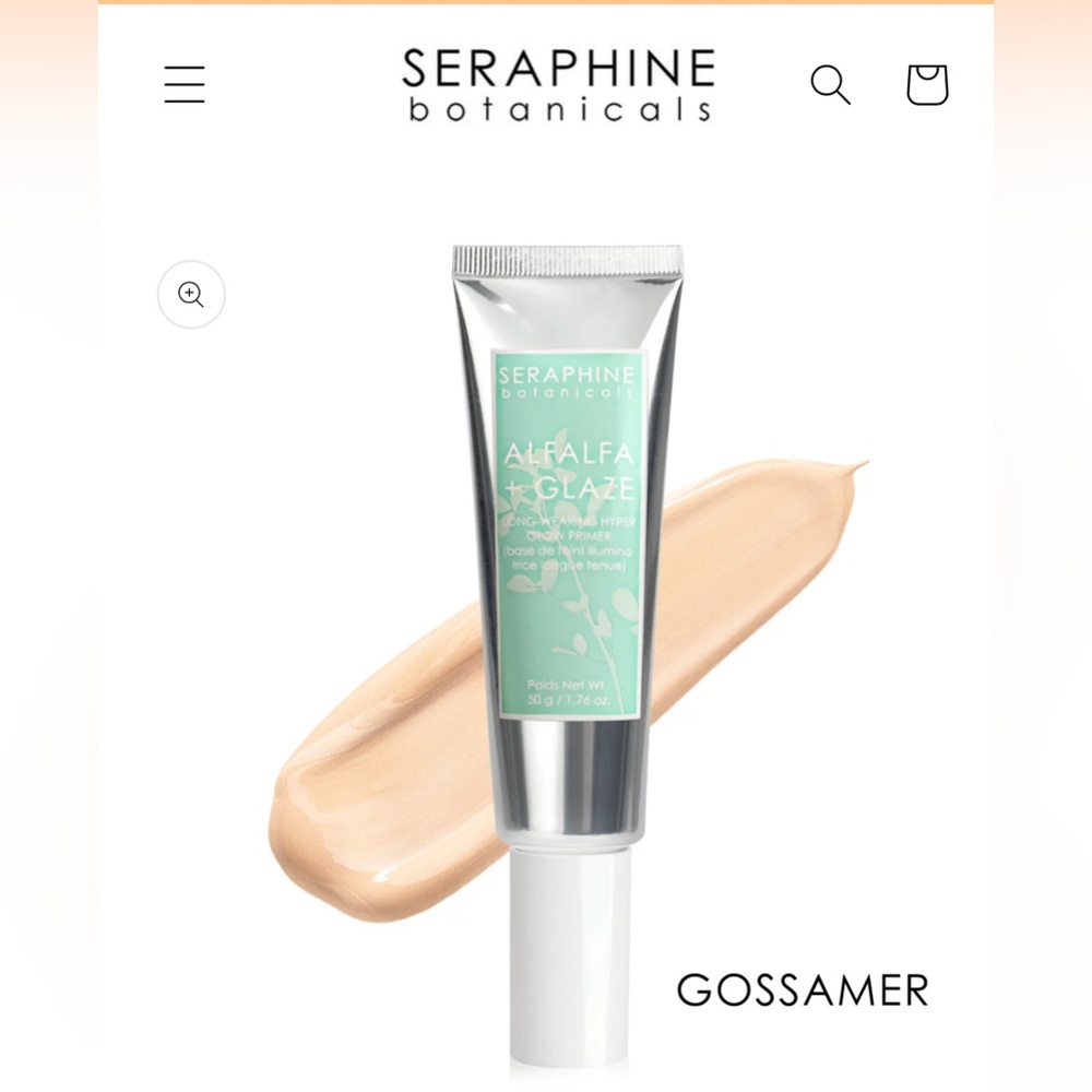 Seraphine Botanicals Alfalfa + Glaze Long Wearing Hyper Glow Primer (Gossamer)